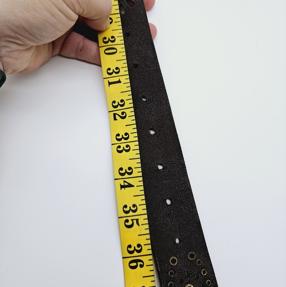 BLUENOTES | studded distressed leather belt S - Picture 5 of 5